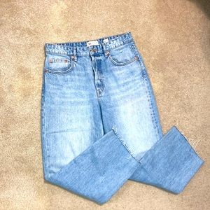 Zara High Waisted Wide Leg Jeans